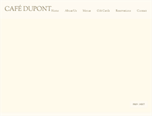 Tablet Screenshot of cafedupont.net